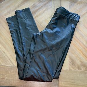 Julie Billiart Faux leather leggings